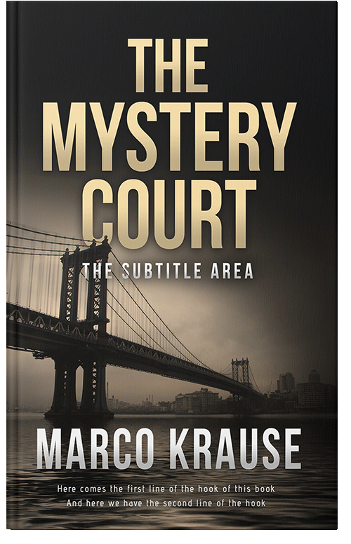 Front view of Premade Mystery & Thriller & Suspense Book Cover - Akaroa