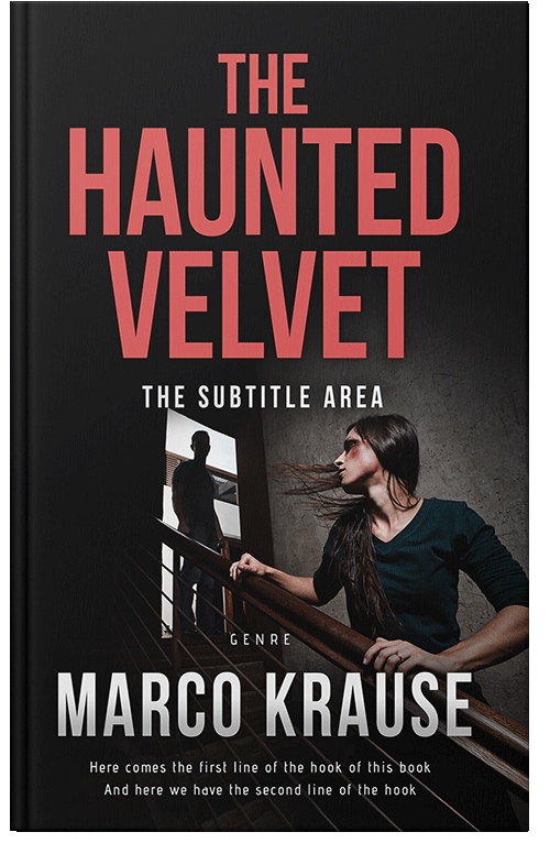 Front view of Premade Mystery & Thriller & Suspense Book Cover - New York Pink