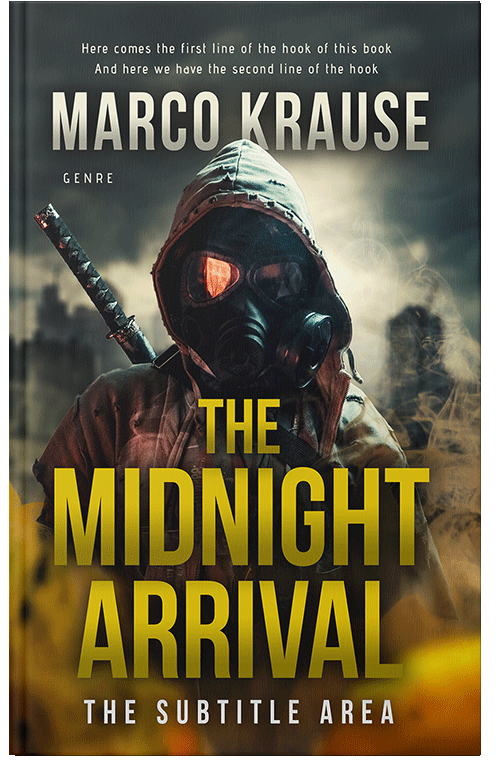 Front view of Premade Apocalyptica Book Cover - Tacha