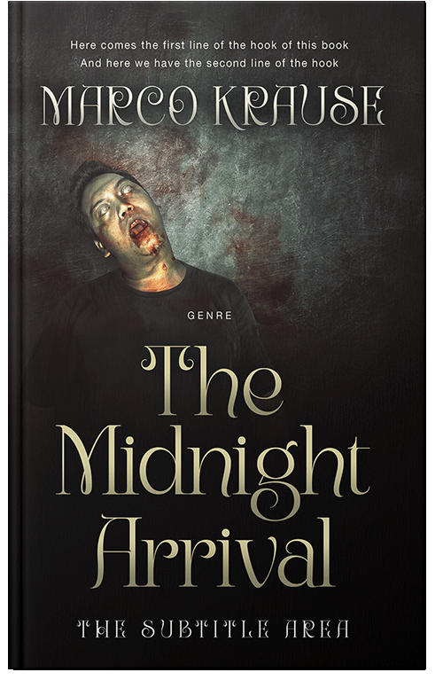 Front view of Premade Horror Book Cover - Cod Gray