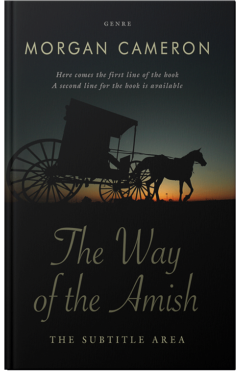 Front view of Premade Western Book Cover - Woodsmoke