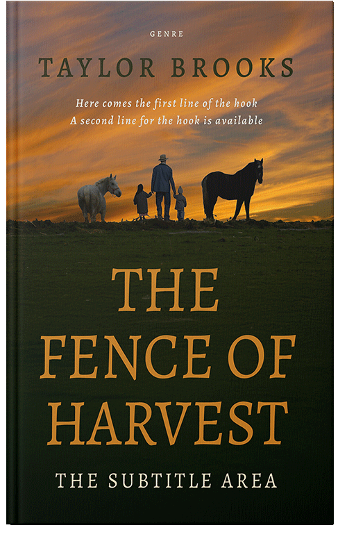 Front view of Premade Literary Fiction Book Cover - Marigold