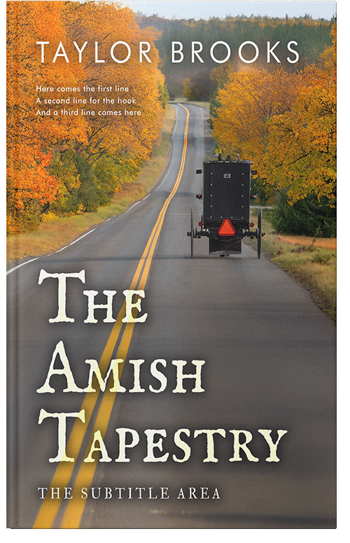 Front view of Premade Literary Fiction Book Cover - Coffee