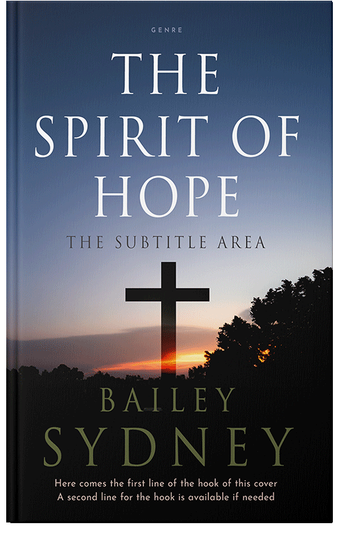 Front view of Premade Religion & Spirituality Book Cover - Pale Slate