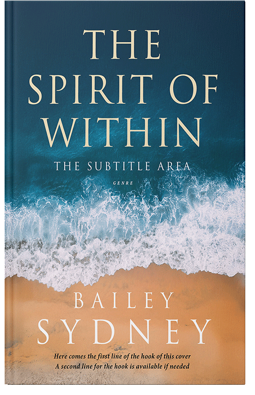 Front view of Premade Nature Book Cover - Teal Blue