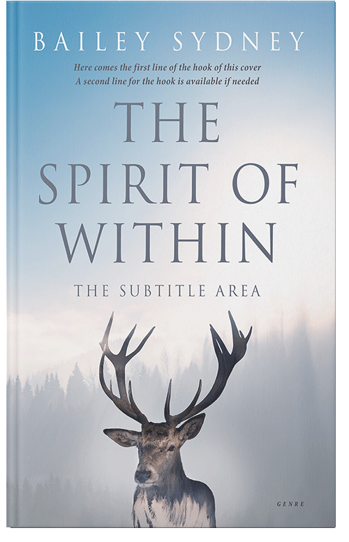 Front view of Premade Nature Book Cover - Geyser