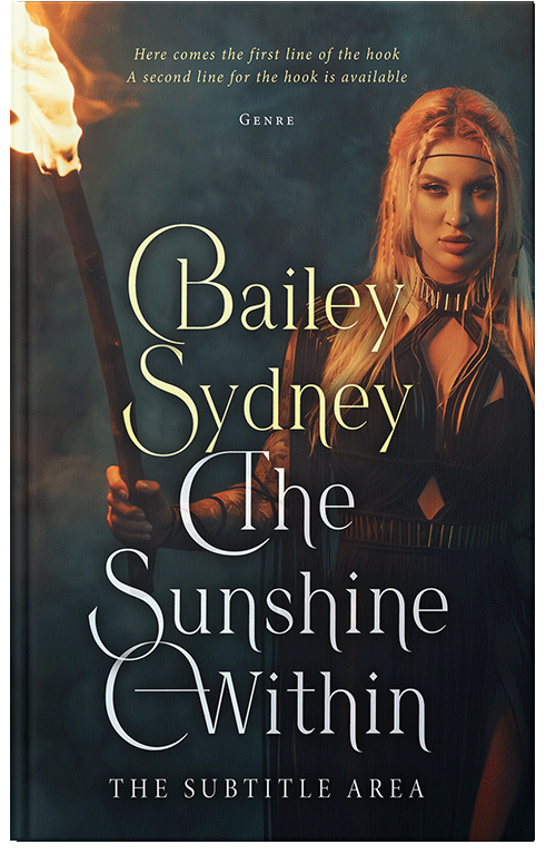 Front view of Premade Fantasy Book Cover - Shark