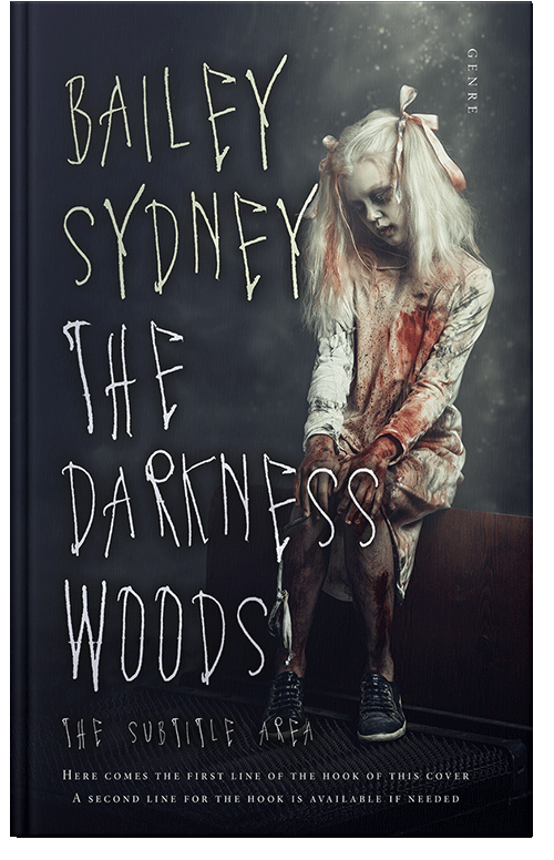 Front view of Premade Horror Book Cover - Woodsmoke