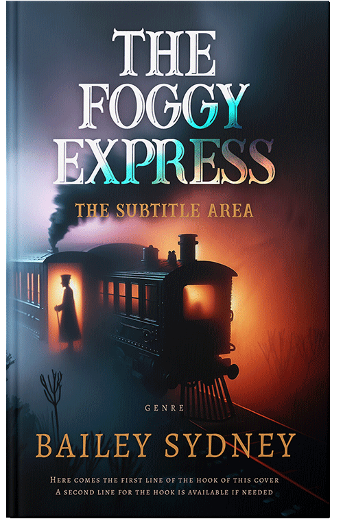 Front view of Premade Mystery & Thriller & Suspense Book Cover - Antique Brass