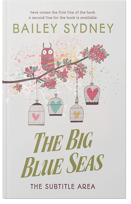 Front view of Premade Poetry Book Cover - Cararra