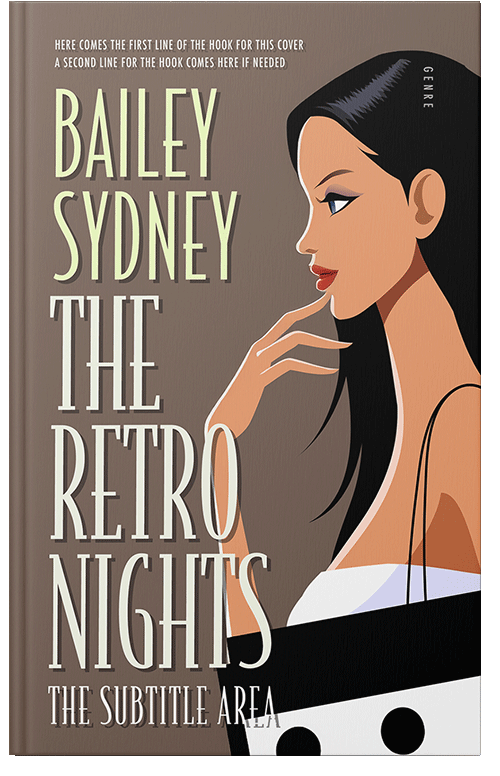 Front view of Premade Chick Lit Book Cover - Pine Cone