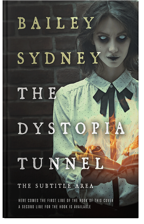 Front view of Premade Horror Book Cover - Coral Reef