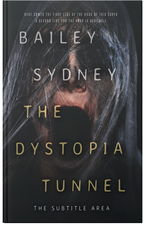 Front view of Premade Horror Book Cover - Shark