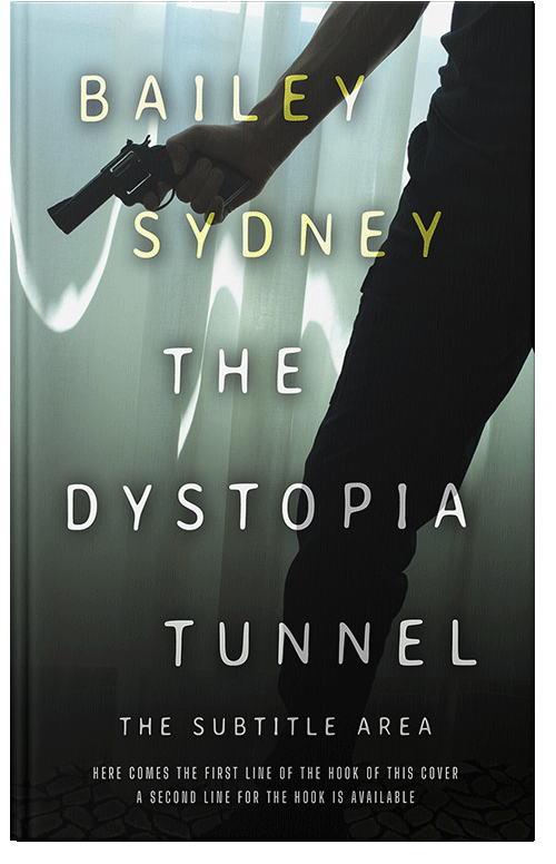 Front view of Premade Action & Adventure Book Cover - Gum Leaf