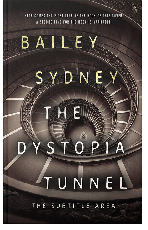 Front view of Premade Historical Book Cover - Cocoa Brown