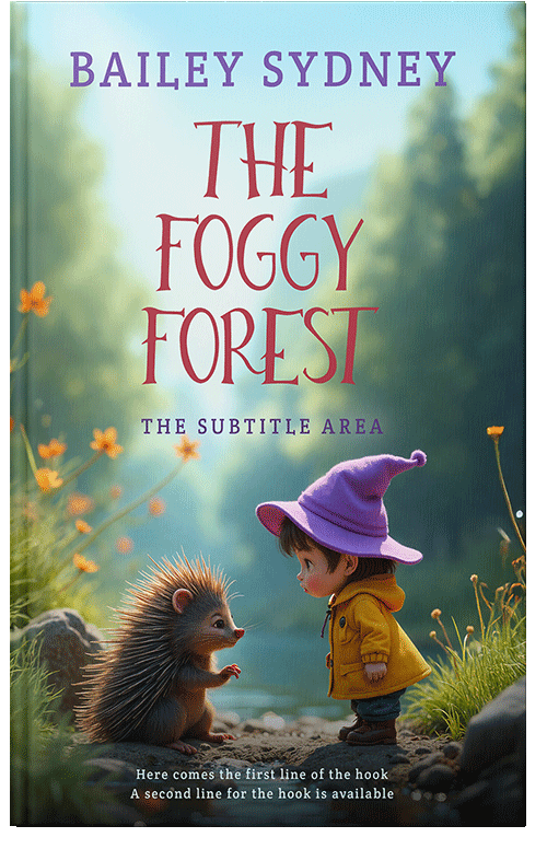 Front view of Premade Nature Book Cover - Surf