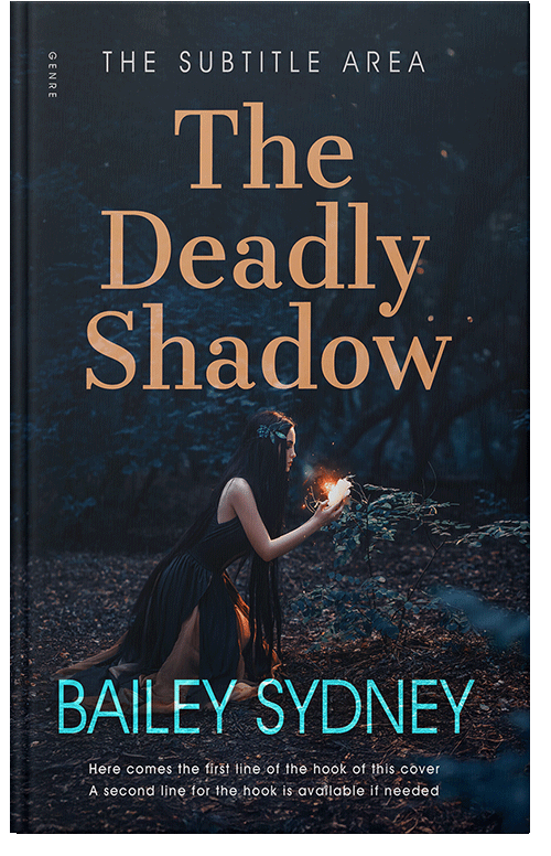 Front view of Premade Fantasy Book Cover - Ebony