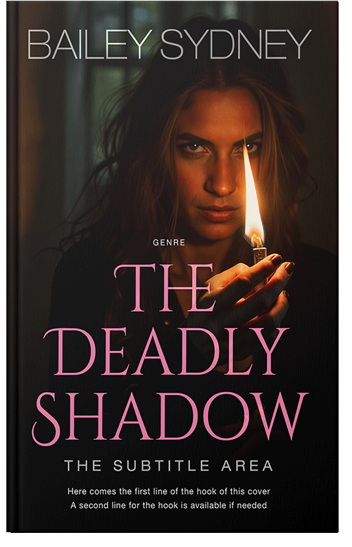 Front view of Premade Mystery & Thriller & Suspense Book Cover - Black