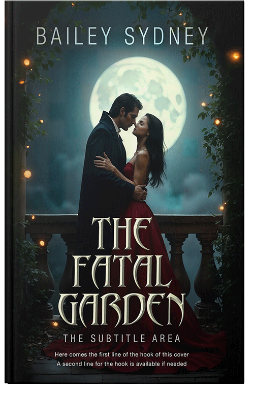 Front view of Premade Romance Book Cover - Woodsmoke