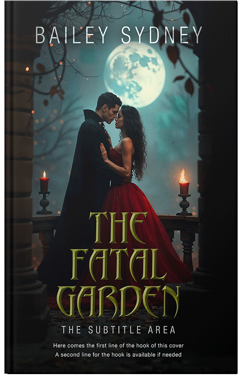 Front view of Premade Romance Book Cover - Woodsmoke