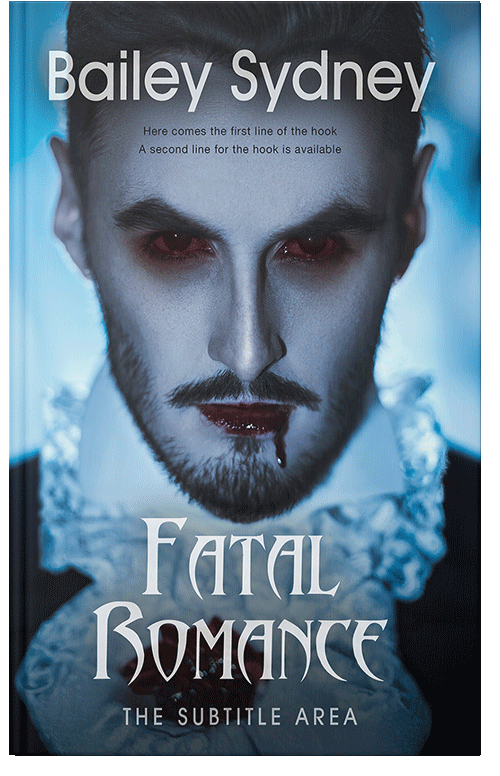 Front view of Premade Horror Book Cover - Ebony Clay