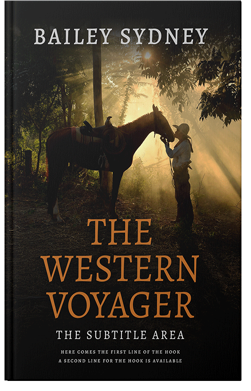 Front view of Premade Western Book Cover - Twine