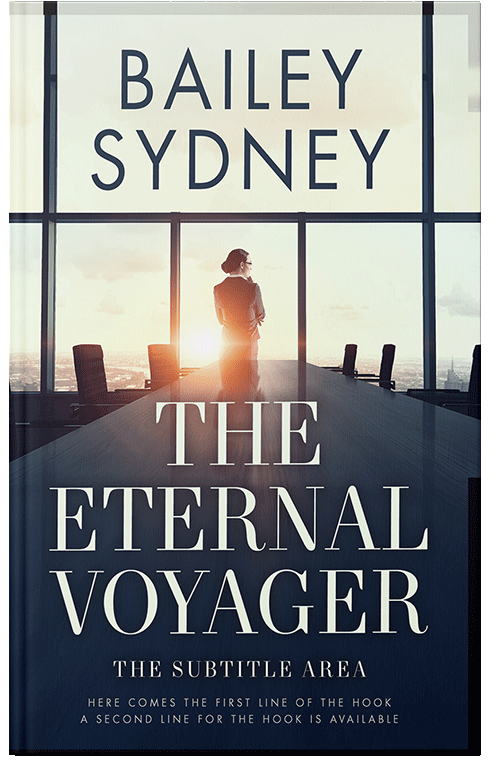 Front view of Premade Business Book Cover - Ecru White