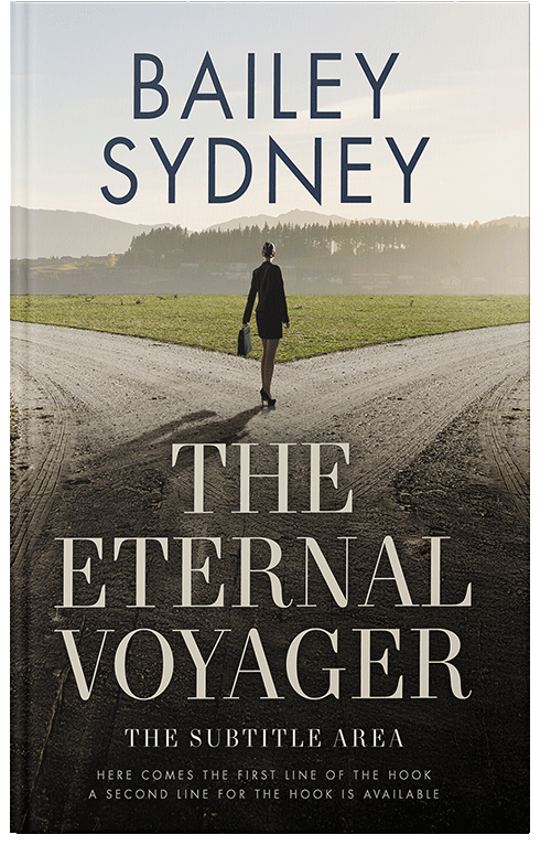 Front view of Premade Nature Book Cover - Foggy Gray