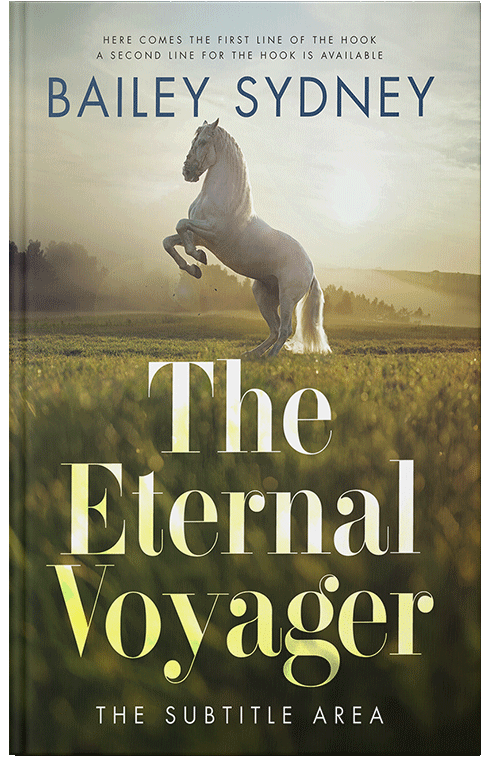 Front view of Premade Western Book Cover - Thistle Green