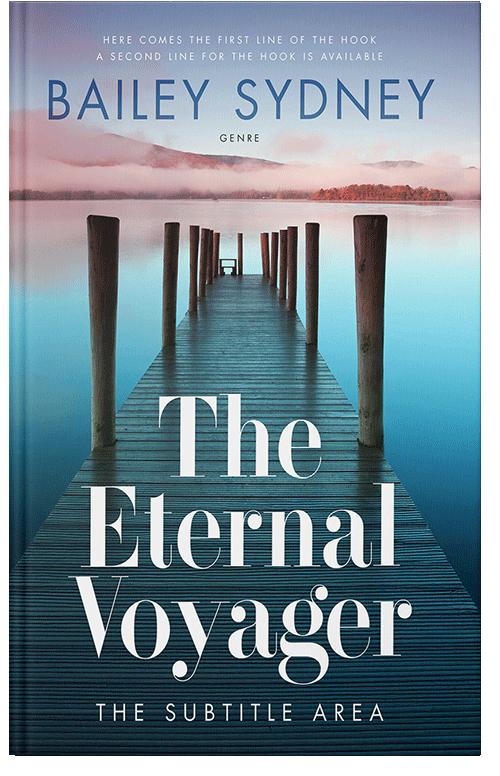 Front view of Premade Nature Book Cover - Blue Dianne