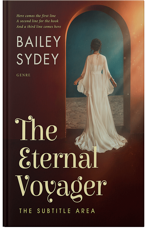 Front view of Premade Romance Book Cover - Indian Khaki