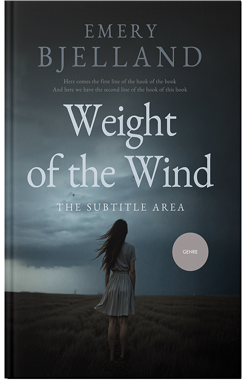 Front view of Premade Literary Fiction Book Cover - Shark