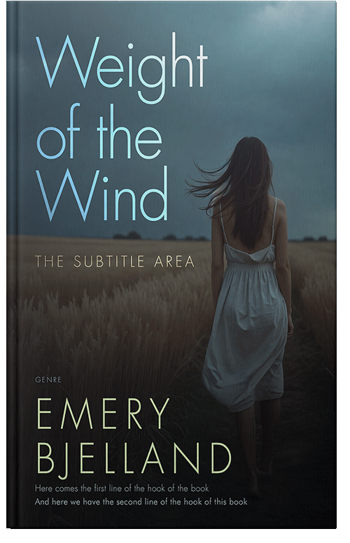 Front view of Premade Mystery & Thriller & Suspense Book Cover - Outer Space