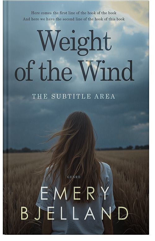 Front view of Premade Nature Book Cover - Limed Spruce