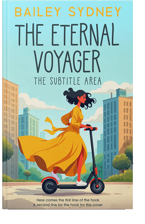 Front view of Premade Travel Book Cover - Skeptic