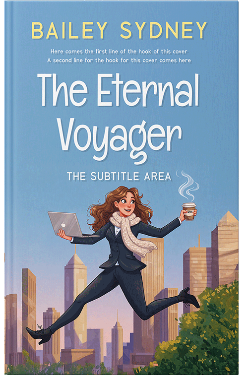 Front view of Premade Business Book Cover - Glacier