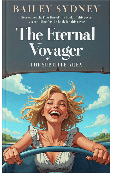 Front view of Premade Travel Book Cover - Limed Spruce