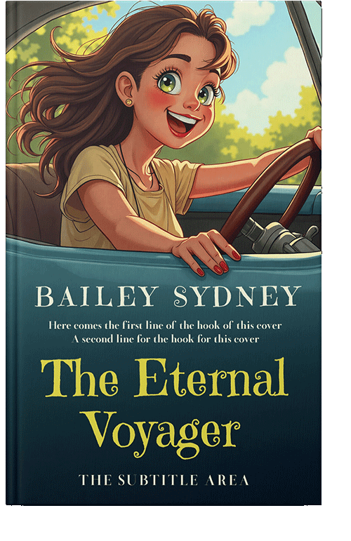 Front view of Premade Children's Book Cover - Tan