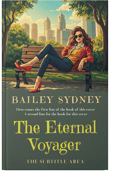 Front view of Premade Chick Lit Book Cover - Axolotl