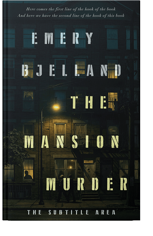 Front view of Premade Mystery & Thriller & Suspense Book Cover - Racing Green