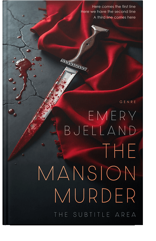 Front view of Premade Mystery & Thriller & Suspense Book Cover - Cocoa Brown