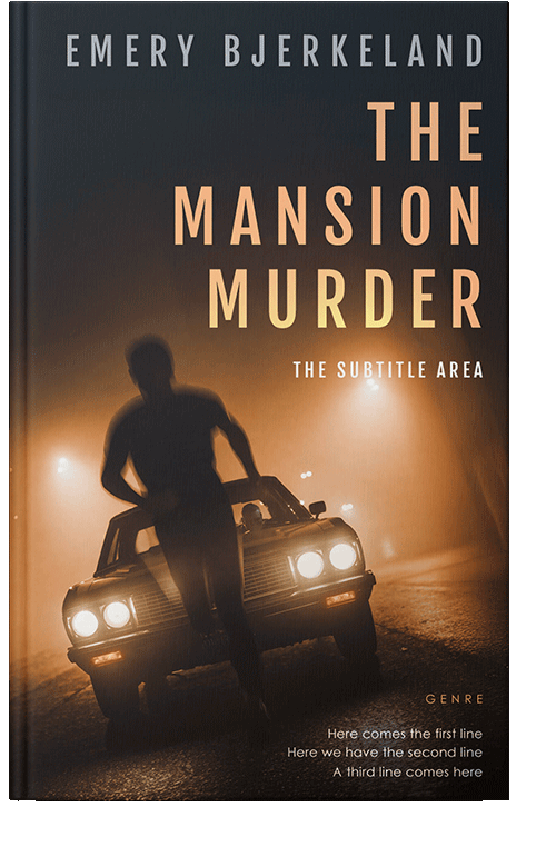 Front view of Premade Mystery & Thriller & Suspense Book Cover - Whiskey