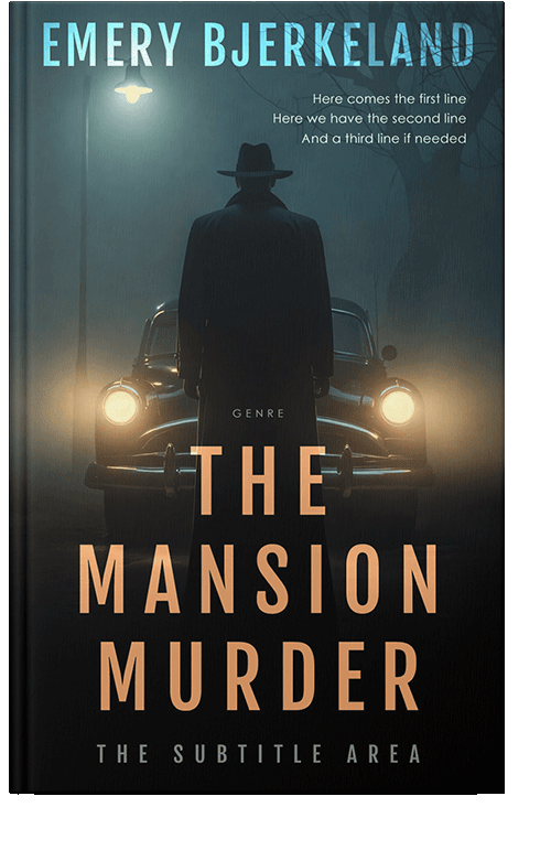 Front view of Premade Mystery & Thriller & Suspense Book Cover - Outer Space