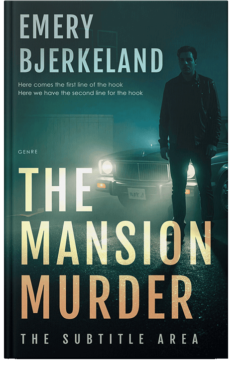 Front view of Premade Mystery & Thriller & Suspense Book Cover - Thistle Green