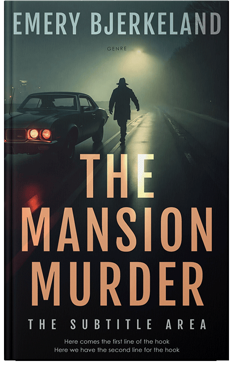 Front view of Premade Mystery & Thriller & Suspense Book Cover - Tan