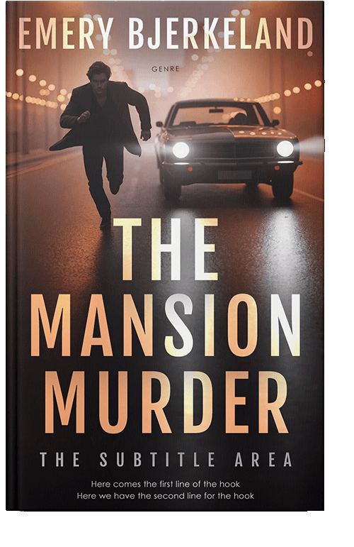 Front view of Premade Mystery & Thriller & Suspense Book Cover - Cocoa Brown