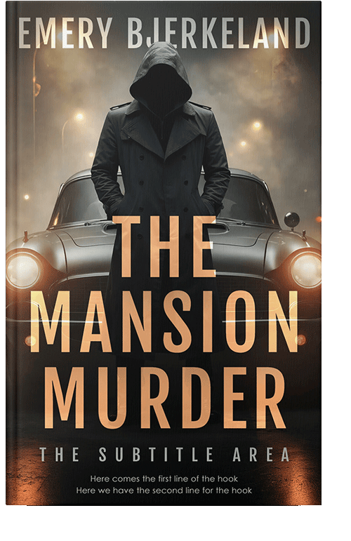 Front view of Premade Mystery & Thriller & Suspense Book Cover - Tan