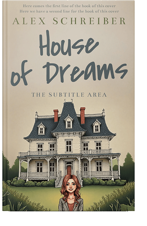 Front view of Premade Mystery & Thriller & Suspense Book Cover - Soft Amber