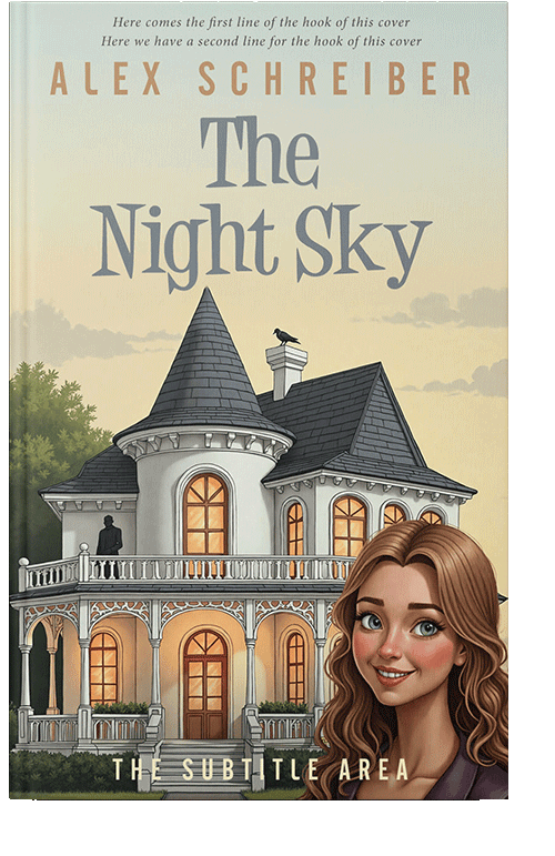 Front view of Premade Fantasy Book Cover - Tana