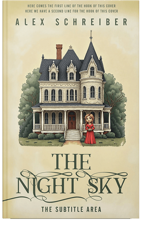 Front view of Premade Children's Book Cover - Raffia